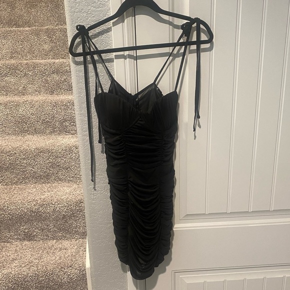 Ow collection Casandra mesh Dress in Black - Picture 10 of 13